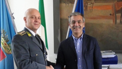 Trespidi con il nuovo comandante provinciale della Guardia di Finanza Rosario Amato