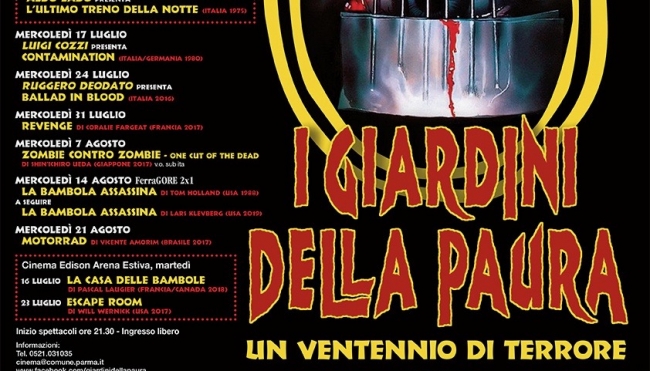 Parma, ritorna la rassegna i Giardini della Paura: ospite d&#039;eccezione Dario Argento