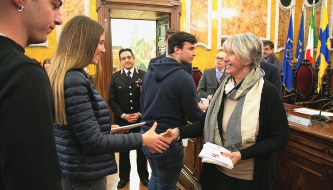 Consegna della Costituzione della Repubblica italiana agli studenti