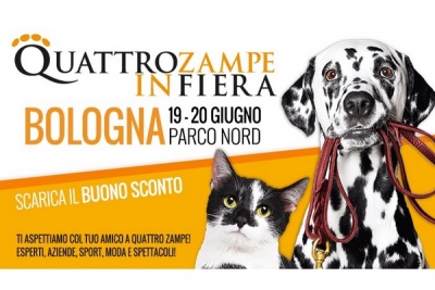 Domani a Bologna, per la prima volta, arriva Quattrozampeinfiera divertimento per cani e proprietari, all’aperto e in totale sicurezza: 19 e 20 giugno