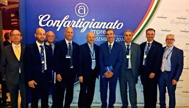 Parma - Assemblea nazionale di Confartigianato a Roma: da Parma una delegazione di 40 persone, fra dirigenti dell’associazione e imprenditori