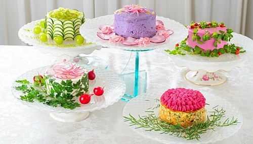 salad cake