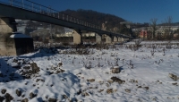 Il Torrente Baganza innevato: grazie per la foto a Nicola Comparato