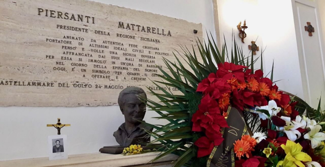 La commemorazione di Piersanti Mattarella.