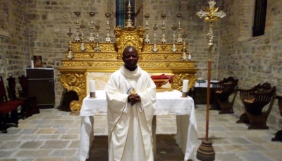 Padre Aimé Tilimbini Kikay, il nuovo parroco di Sant&#039;Ilario Baganza