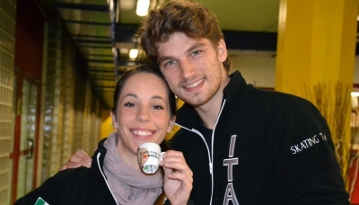 La tazzina Caffè Molinari Loves Emilia anche per la coppia olimpionica Della Monica-Guarise