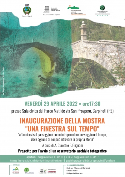 Unione Appennino Reggiano – Dal 29 aprile a Carpineti la mostra “Una finestra sul tempo”