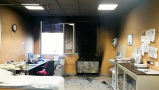 Reggio Emilia - Principio di incendio in un ambulatorio dell&#039;Ospedale Magati