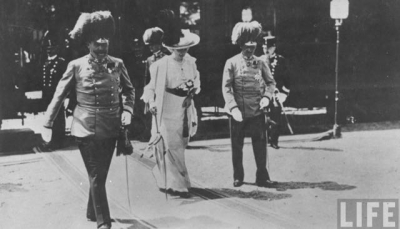 Francesco Ferdinando e Sofia a Sarajevo 28 giugno 1914