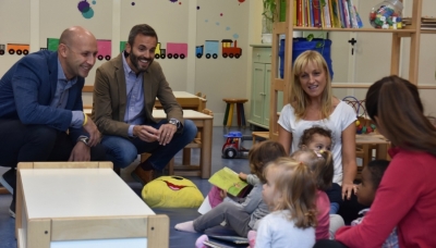 Nella foto il Nido di Infanzia le Nuvole di Parma, dove sono in corso interventi di miglioramento sismico ed energetico