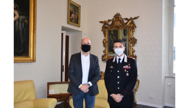 L&#039;Assessore Alinovi incontra il Comandante Provinciale dei Carabinieri, Colonnello Pasqualino Toscani