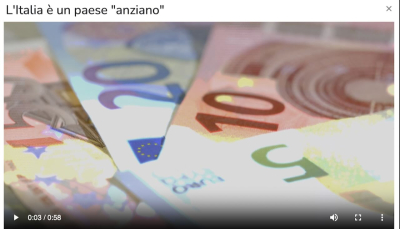 TG News FOCUS ECONOMIA del 19 agosto – L’Italia un Paese &quot;anziano&quot;.