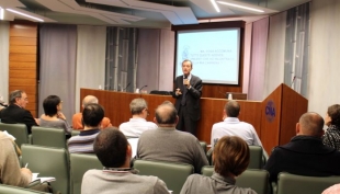 Reggio Emilia, platea gremita al seminario di Industrie Emiliane Unite con Giorgio Ziemacki