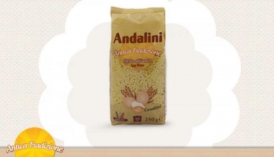 Una deliziosa minestra calda con Corallini pasta all&#039;uovo Andalini