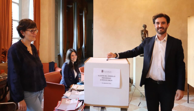 Il nuovo Consiglio provinciale di Reggio Emilia. Giorgio Zanni Presidente