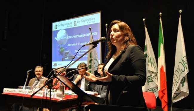 intervento della presidente di Confagricoltura Parma Monica Venturini