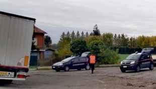 Controllo mezzi pesanti in località interporto e cantieri Ti.Bre