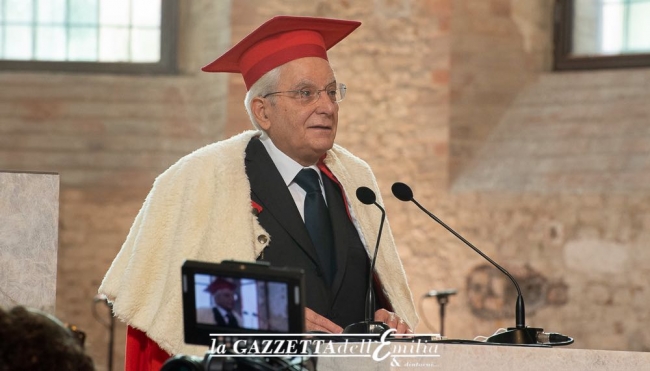 L’Università degli Studi di Parma ha conferito al Presidente Mattarella la laurea honoris causa in “Relazioni internazionali ed europee” – (Foto Francesca Bocchia)