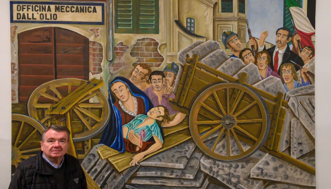 “La barricata di Parma 1922 agosto” – Domani presentazione dell’opera pittorica