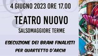 Centenario Terme Berzieri: 4 giugno concerto quartetto d'archi finalisti