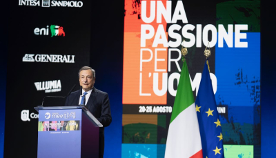 “Dentro la Costituzione” Draghi al Meeting di Rimini: un discorso vuoto e falso sul gas