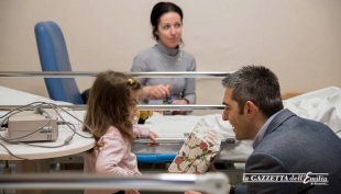 La slitta di Fondazione Cariparma all&#039;Ospedale dei Bambini