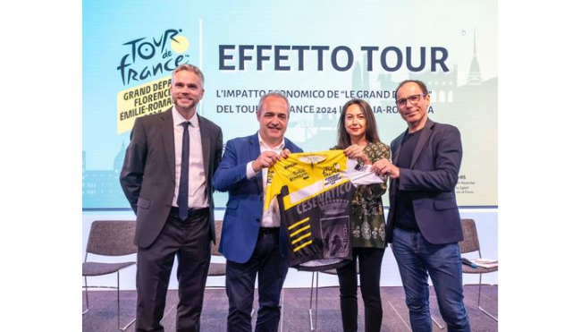 Sport. Effetto Tour de France in Emilia-Romagna: quasi un milione e mezzo di tifosi nei tre giorni di corsa, un indotto diretto di oltre 124 milioni e una ricaduta di 24 a 1 per ogni euro investito dalla Regione