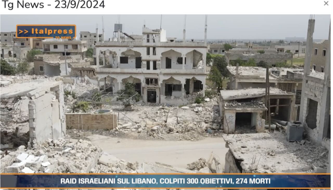 TG News del 23 settembre. Raid israeliani sul Libano, colpiti 300 obiettivi, 274 morti  e molto altro in questo numero (video)