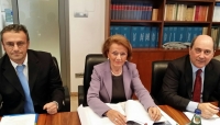 MASSIMILIANO PEDERZOLI (PRES. URBER), ANNAMARIA MARTUCCELLI (DIR. GEN. ANBI) E MASSIMO GARGANO (PRES. ANBI)