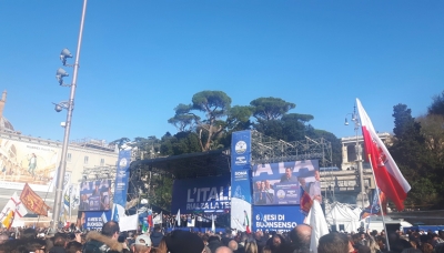 Tanti i parmigiani a Roma con Salvini