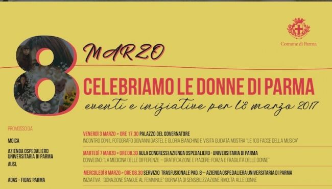 Parma - Otto marzo e dintorni: tutti gli appuntamenti per la Festa della Donna