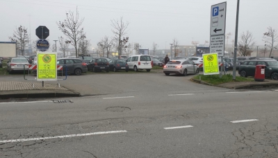 Parma - Milan: posizionata la segnaletica temporanea nel parcheggio scambiatore Nord