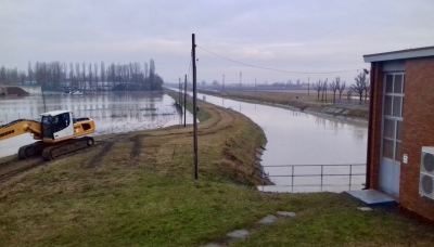 Post esondazione del Reno, i danni al Canale Emiliano Romagnolo stoppano l&#039;irrigazione