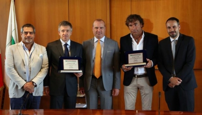 (da sinistra) Caviano, Fenucci, Bonaccini, Bonacini e Bellelli