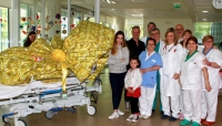 Un uovo di Pasqua grande 30 chili alla Pediatria d&#039;Urgenza