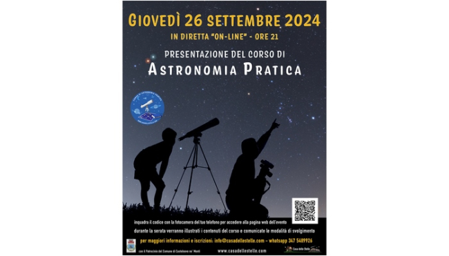 Appuntamento con la Casa delle Stelle il 26 settembre