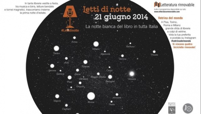 Piacenza - La notte bianca del libro con &quot;Letti di notte&quot;