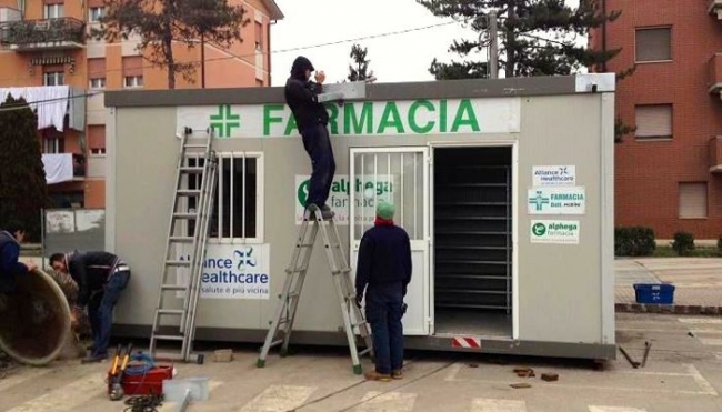 Modena, la farmacia di Bastiglia da oggi operativa all&#039;interno di un container