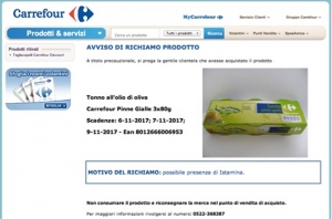 Carrefour ritira il suo tonno pinne gialle.