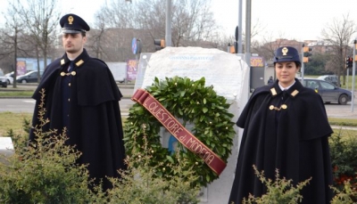 Modena - Giorno della Memoria, deposta la corona per il Questore Giovanni Palatucci