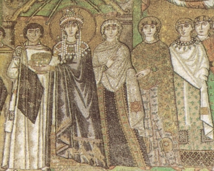 Ravenna il Mosaico in San Vitale - San Teodoro