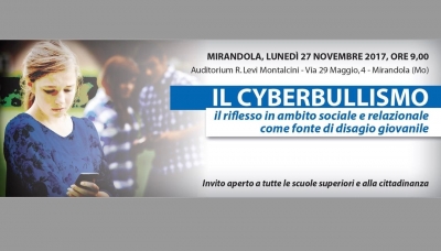 Convegno sul Cyberbullismo, 27 Novembre, a Mirandola