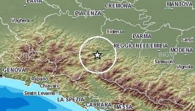 Tre scosse di terremoto in 9 minuti nel parmense