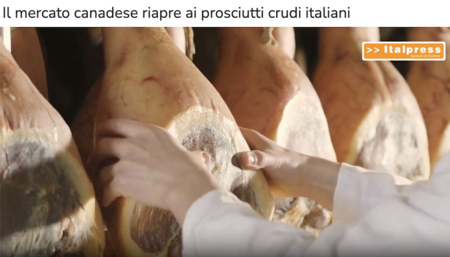 Il mercato canadese riapre ai prosciutti crudi italiani… - (Video)