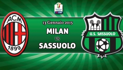 Tim Cup, il Milan batte il Sassuolo e va ai quarti