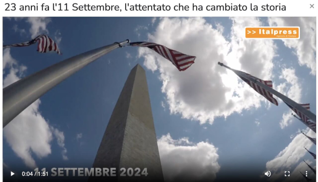 TG News attualità del 11 settembre. 23 anni fa l&#039;11 Settembre, l&#039;attentato che ha cambiato la storia