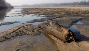 La magra del fiume PO è tipica del periodo