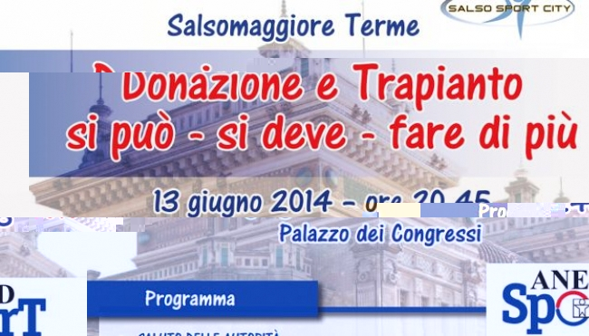 Salsomaggiore - Donazione e trapianto: &quot;Si può, si deve fare di più&quot;