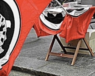 Banchetto di Casapound a Reggio Emilia