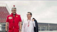 Nella foto Maurizio Arrivabene, ex Team Principal della Scuderia Ferrari, e Louis Camilleri.